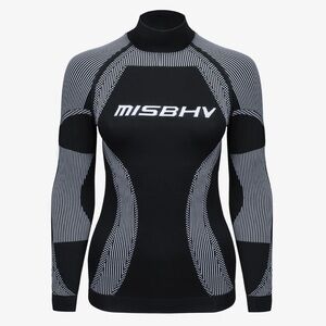 MISBHV Black and White Women's Active Sport Top